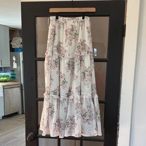 Chic Floral A-Line Skirt